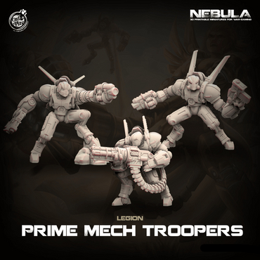 3D Printed Cast n Play Prime Mech Troopers Nebula Origins 28mm 32mm D&D (Online Only)