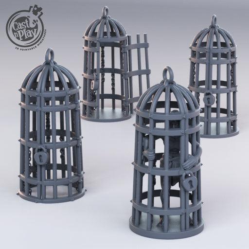 3D Printed Cast n Play Prisioner Cages 28mm 32mm D&D (Online Only)