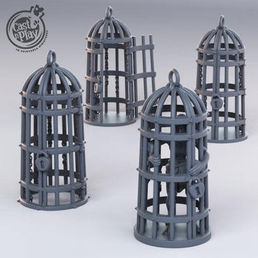3D Printed Cast n Play Prisioner Cages 28mm 32mm D&D (Online Only)