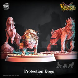 3D Printed Cast n Play Protection Dogs Verdant Hideout 28 32mm D&D (Online Only)