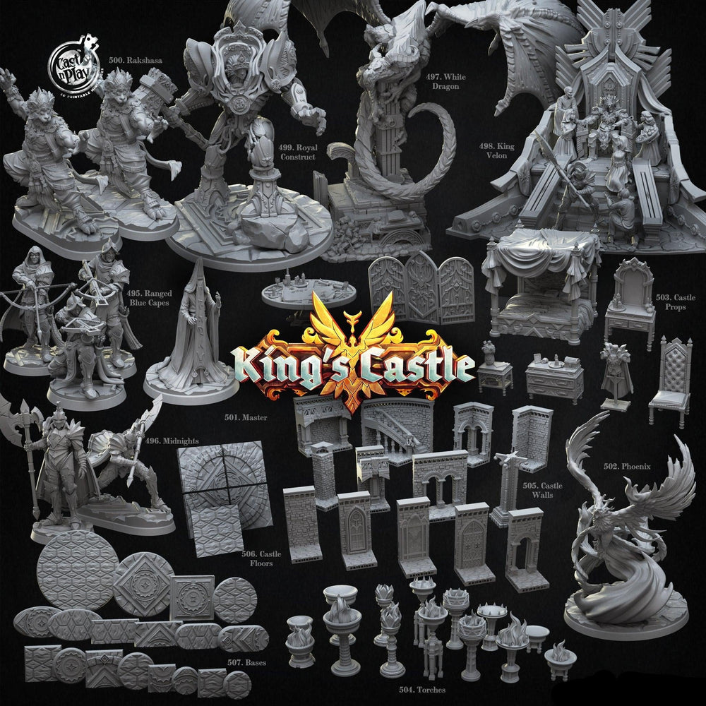 3D Printed Cast n Play Rakshasa 28mm 32mm D&D (Online Only)