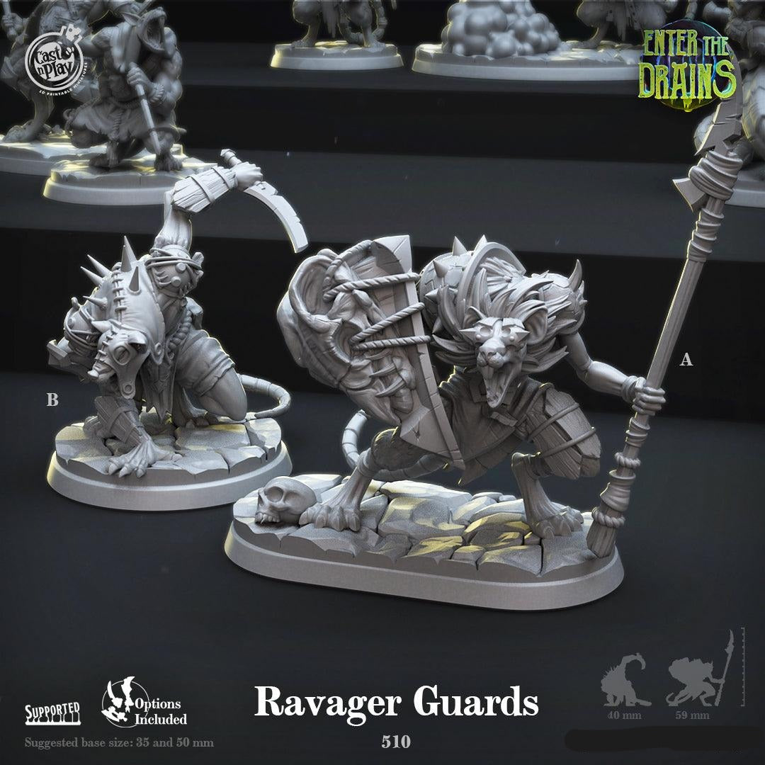 3D Printed Cast n Play Ravager Guards Enter the Drains 28mm 32mm D&D (Online Only)