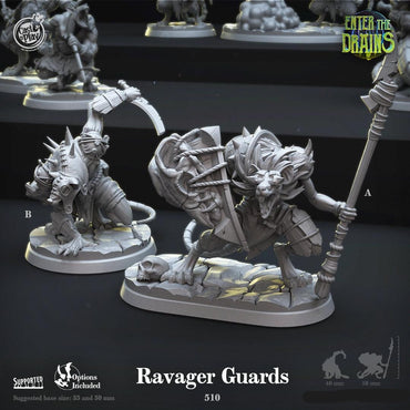 3D Printed Cast n Play Ravager Guards Enter the Drains 28mm 32mm D&D (Online Only)