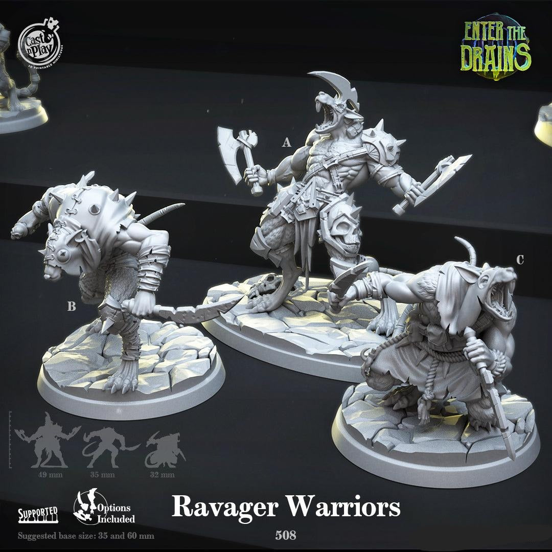 3D Printed Cast n Play Ravager Warriors Enter the Drains 28mm 32mm D&D (Online Only)