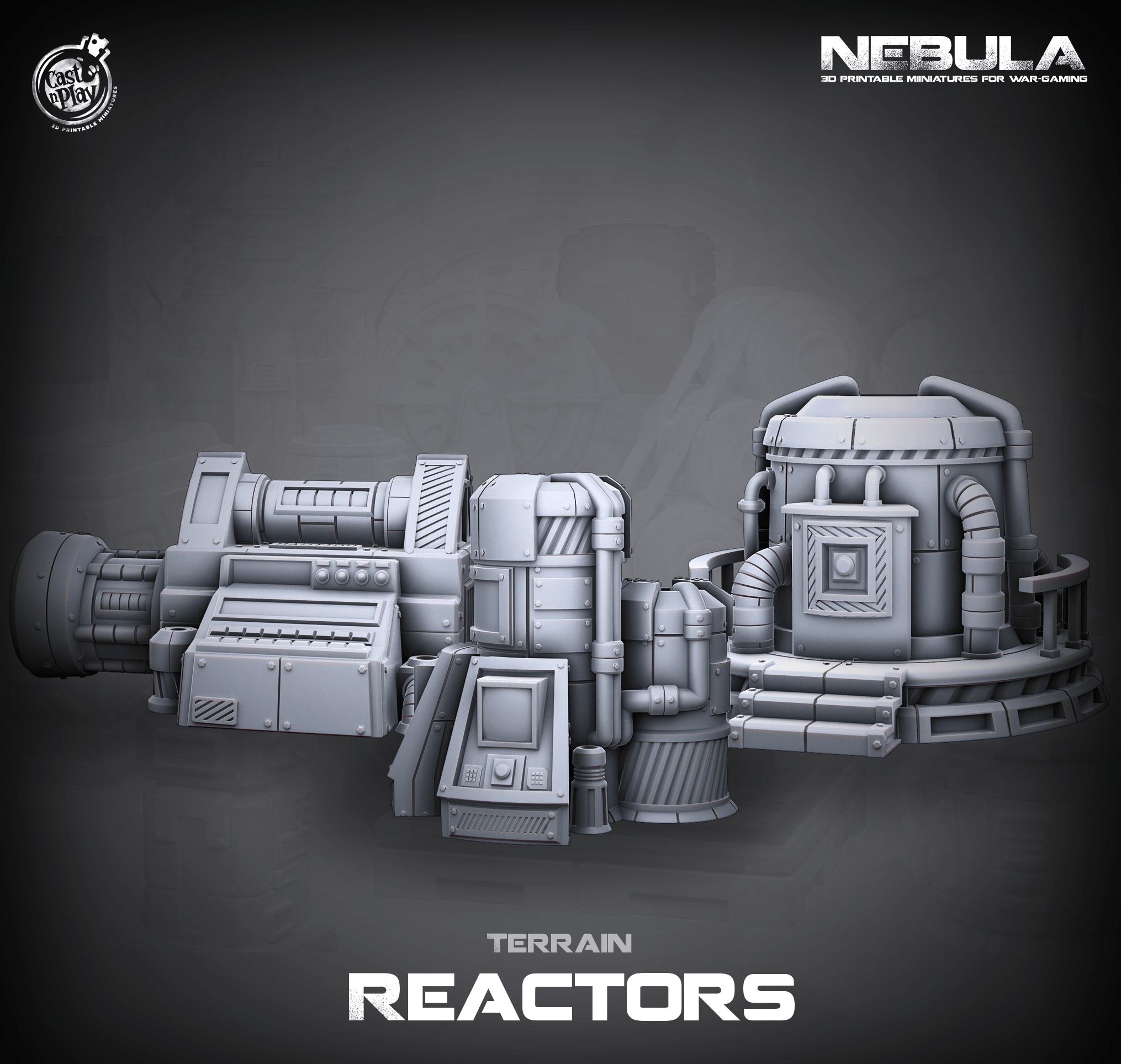 3D Printed Cast n Play Reactors Nebula Origins 28mm 32mm D&D (Online Only)