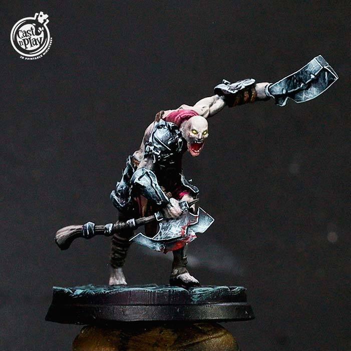 3D Printed Cast n Play Reanimated Warrior Hidden Crypt 28mm 32mm D&D (Online Only)