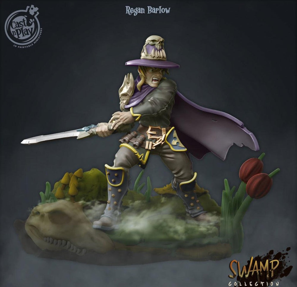 3D Printed Cast n Play Regan Barlow Swamp Collection 28mm 32mm D&D (Online Only)