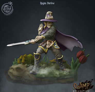 3D Printed Cast n Play Regan Barlow Swamp Collection 28mm 32mm D&D (Online Only)