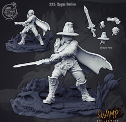 3D Printed Cast n Play Regan Barlow Swamp Collection 28mm 32mm D&D (Online Only)