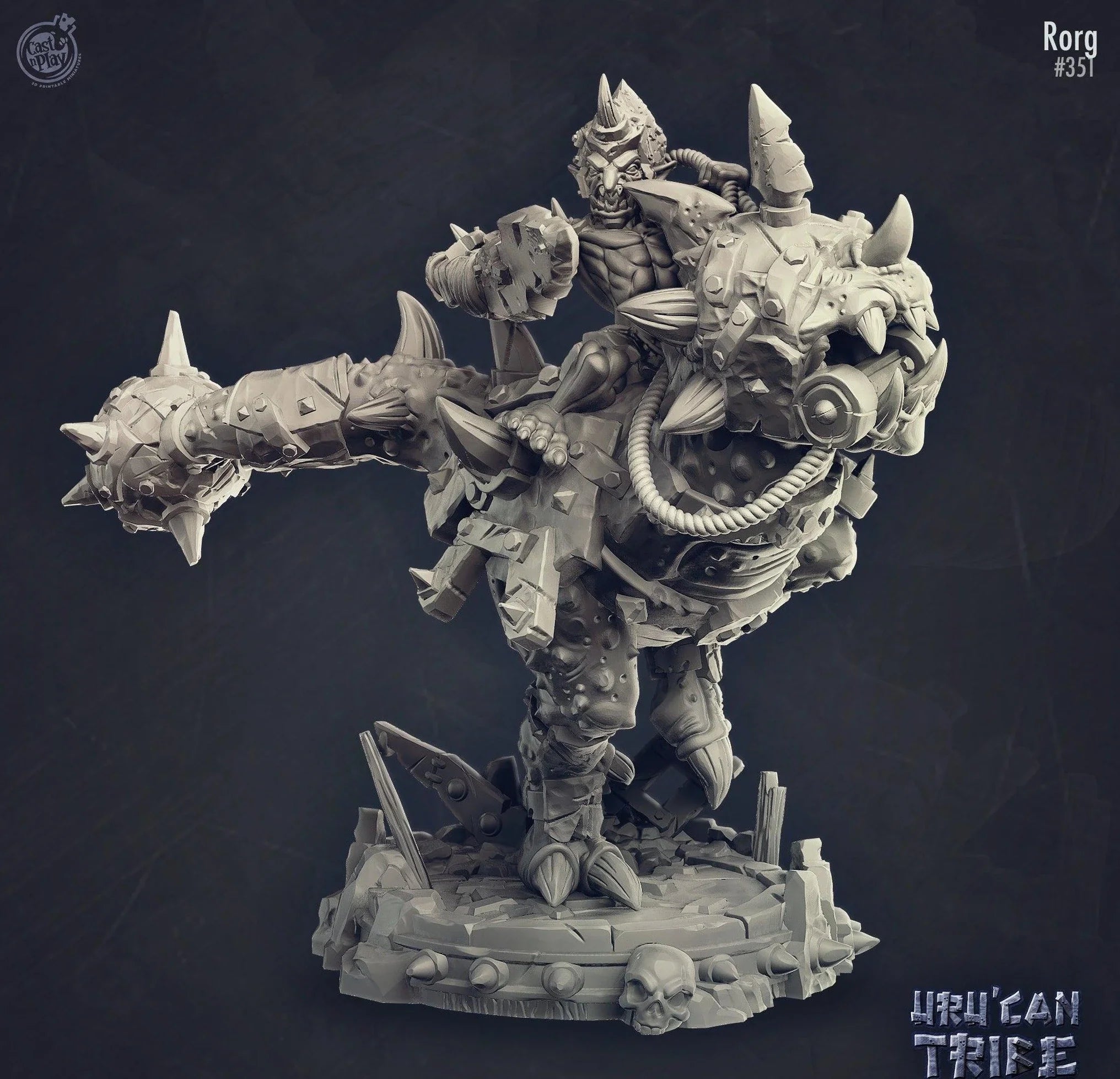 3D Printed Cast n Play Rorg Uru'Can Tribe 28mm 32mm D&D (Online Only)