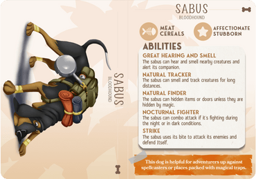 3D Printed Cast n Play Sabus - The Bloodhound Companions 28mm 32mm D&D (Online Only)