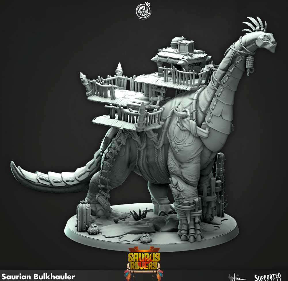 3D Printed Cast n Play Saurian Bulkhauler Saurus Rovers Set 28mm 32mm D&D (Online Only)