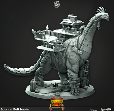 3D Printed Cast n Play Saurian Bulkhauler Saurus Rovers Set 28mm 32mm D&D (Online Only)