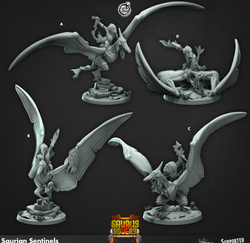 3D Printed Cast n Play Saurian Sentinels Saurus Rovers Set 28mm 32mm D&D (Online Only)