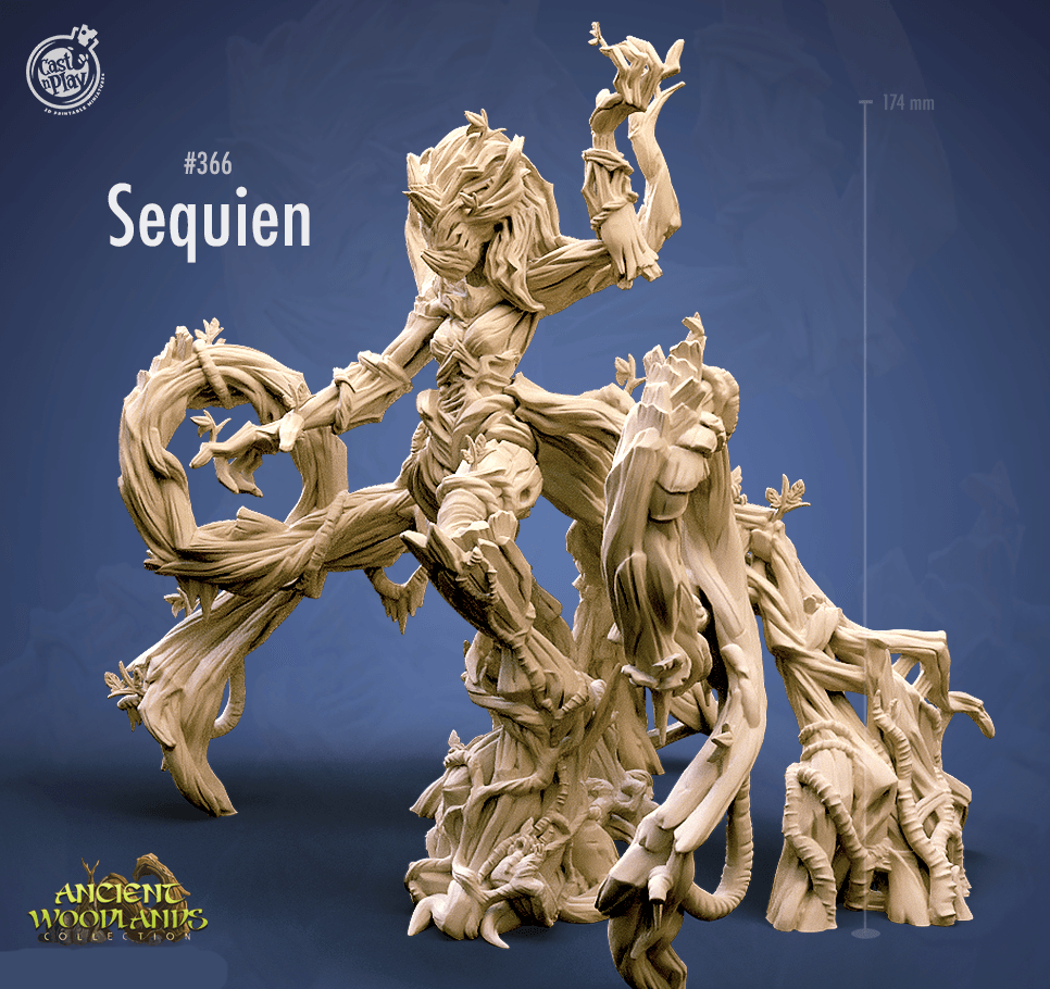 3D Printed Cast n Play Sequien Ancient Woodlands - 28mm 32mm D&D (Online Only)