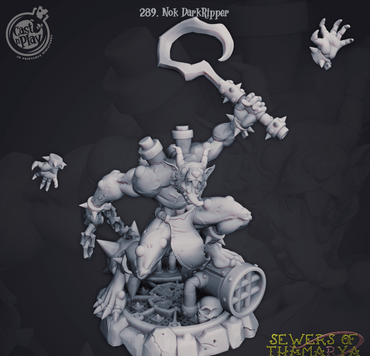 3D Printed Cast n Play Sewers of Thamarya - Nok DarkRipper 28mm 32mm D&D (Online Only)