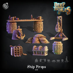 3D Printed Cast n Play Ship Props 28mm 32mm D&D (Online Only)