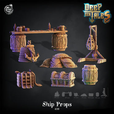 3D Printed Cast n Play Ship Props 28mm 32mm D&D (Online Only)