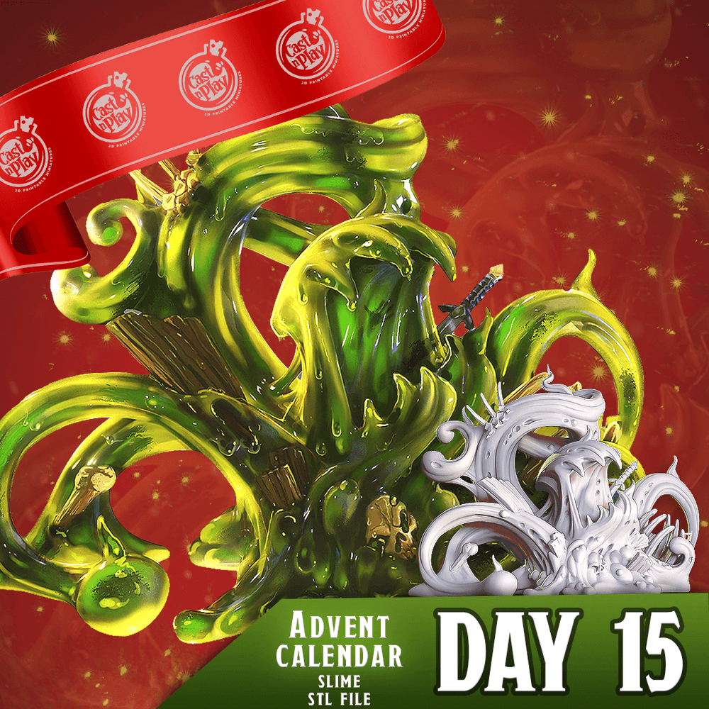 3D Printed Cast n Play Slime 28mm 32mm D&D (Online Only)