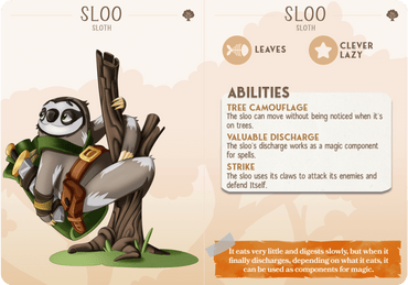 3D Printed Cast n Play Sloo - Sloth Companions 28mm 32mm D&D (Online Only)