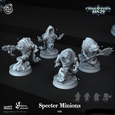 3D Printed Cast n Play Specter Minions Forgotten Maze 28mm 32mm D&D (Online Only)