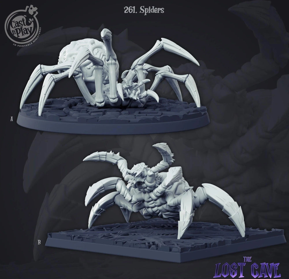 3D Printed Cast n Play Spiders Set 28mm 32mm D&D (Online Only)