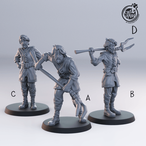 3D Printed Cast n Play Stable Keeper Townsfolk 28mm 32mm D&D (Online Only)