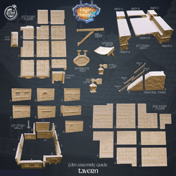 3D Printed Cast n Play Tavern Kingdom Of Thamarya 28mm 32mm D&D (Online Only)