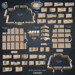 3D Printed Cast n Play Tavern Kingdom Of Thamarya 28mm 32mm D&D (Online Only)