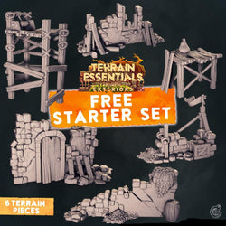 3D Printed Cast n Play Terrain Essentials Exteriors Vol. III - Starter Set 28mm 32mm D&D (Online Only)