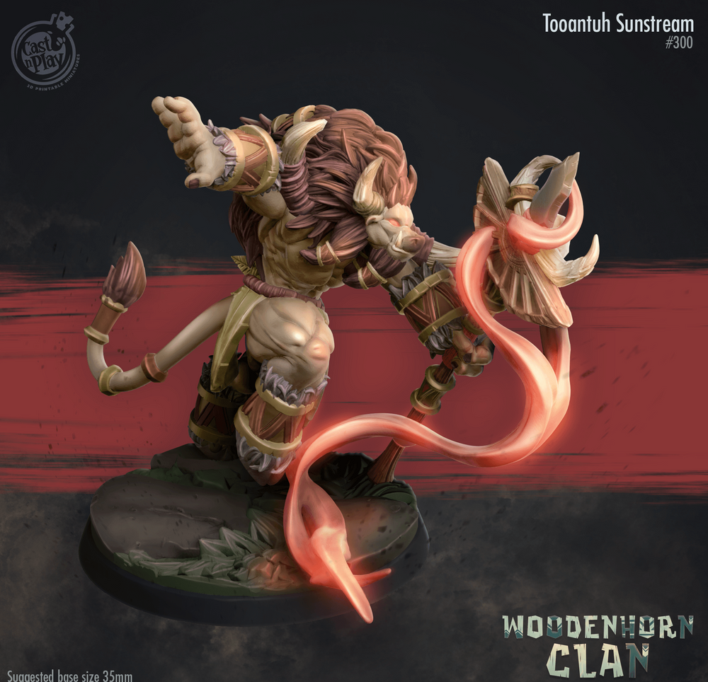 3D Printed Cast n Play Tooantuh Sunstream 28mm 32mm D&D (Online Only)