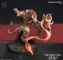 3D Printed Cast n Play Tooantuh Sunstream 28mm 32mm D&D (Online Only)