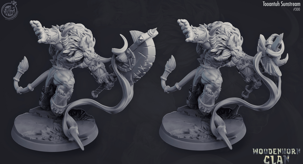 3D Printed Cast n Play Tooantuh Sunstream 28mm 32mm D&D (Online Only)