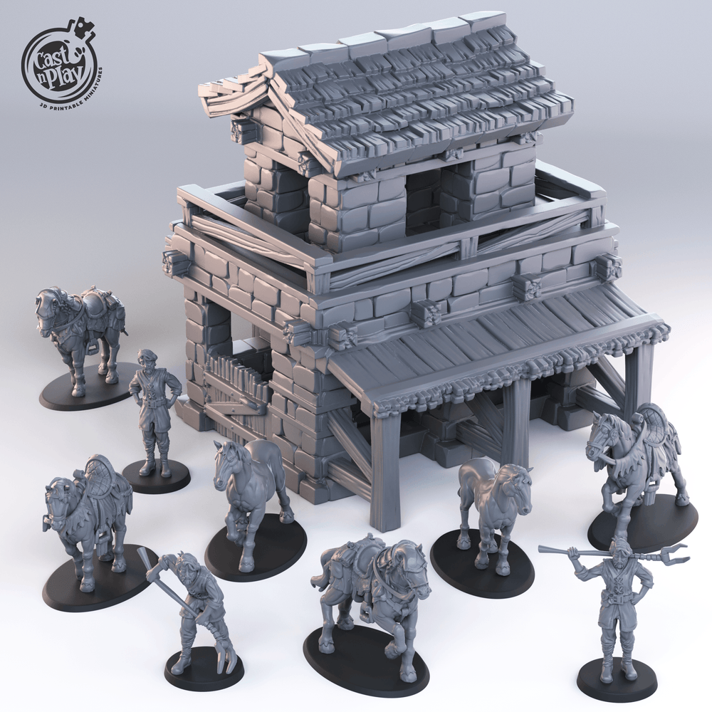 3D Printed Cast n Play Townsfolk First Release 28mm 32mm D&D (Online Only)