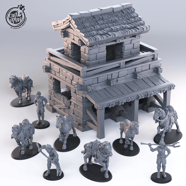 3D Printed Cast n Play Townsfolk First Release 28mm 32mm D&D (Online Only)
