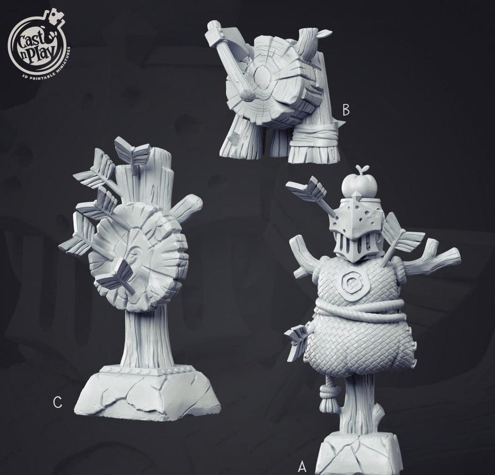 3D Printed Cast n Play Training Target Dummies 28mm 32mm D&D (Online Only)