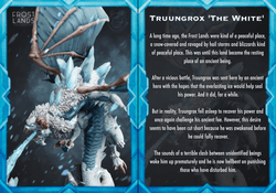 3D Printed Cast n Play Truungrox The White Dragon Frost Land 28mm 32mm D&D (Online Only)