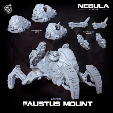 3D Printed Cast n Play Ugnix Faustus Mount Nebula All Out War 28mm 32mm D&D (Online Only)