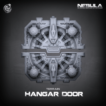 3D Printed Cast n Play Underground Hangar Door Nebula Origins 28mm 32mm D&D (Online Only)