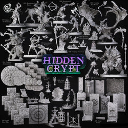 3D Printed Cast n Play Undying Bat Mount Hidden Crypt 28 32mm D&D (Online Only)