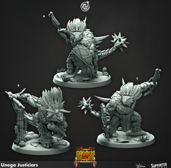 3D Printed Cast n Play Unega Justiciars Saurus Rovers Set 28mm 32mm D&D (Online Only)