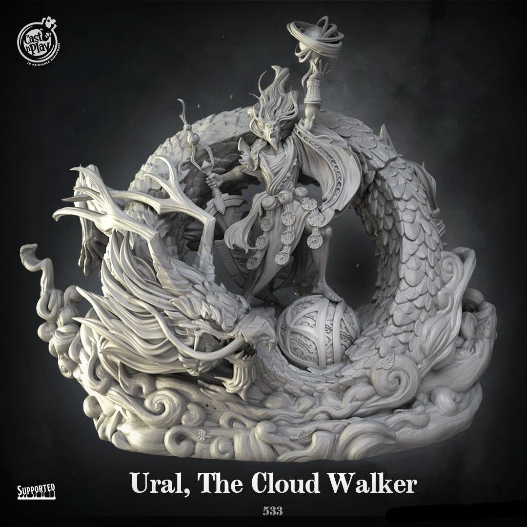3D Printed Cast n Play Ural, The Cloud Walker 28mm 32mm D&D (Online Only)