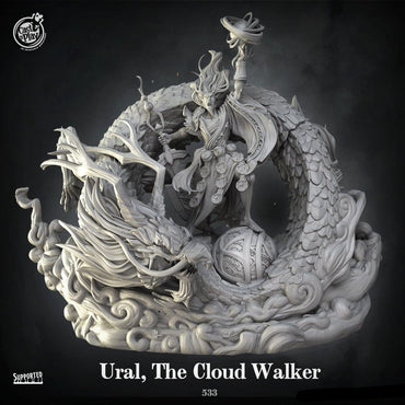 3D Printed Cast n Play Ural, The Cloud Walker 28mm 32mm D&D (Online Only)