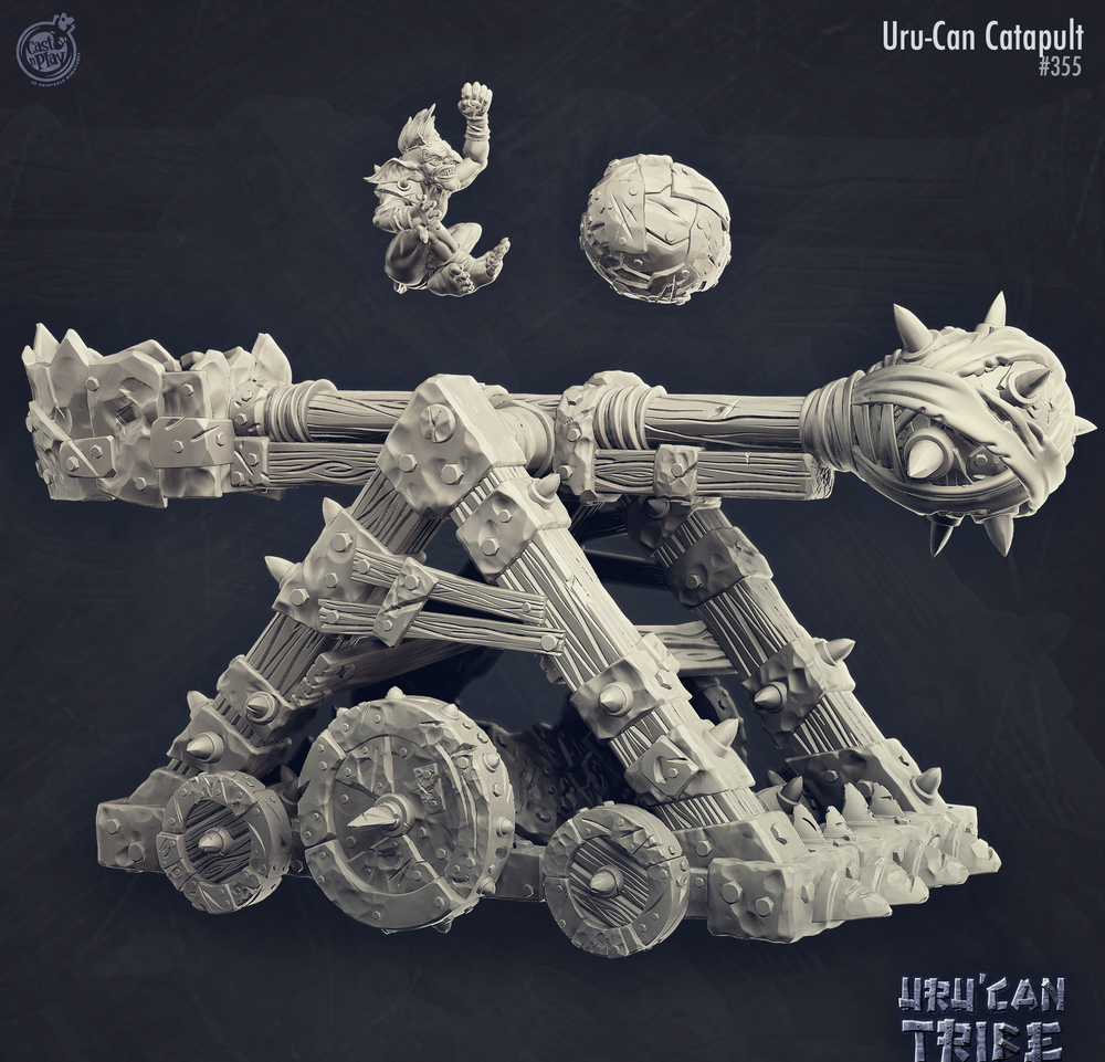 3D Printed Cast n Play Uru-Can Catapult Uru'Can Tribe 28mm 32mm D&D (Online Only)
