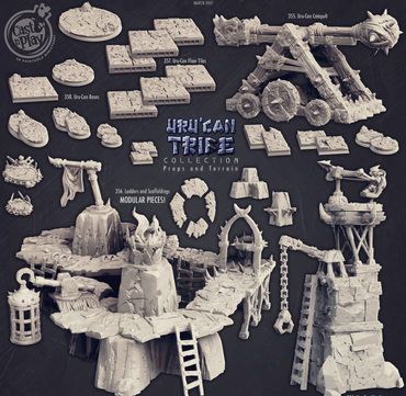 3D Printed Cast n Play Uru-Can Watchtower UruCan Tribe 28mm 32mm D&D (Online Only)