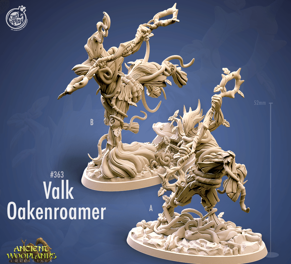 3D Printed Cast n Play Valk Oakenroamer Ancient Woodlands - 28mm 32mm D&D (Online Only)