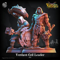 3D Printed Cast n Play Verdant Cell Leader Bandit Captain 28mm 32mm D&D (Online Only)