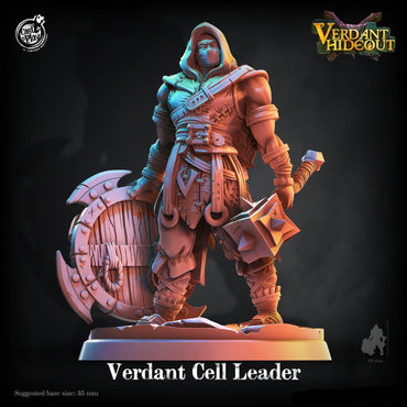 3D Printed Cast n Play Verdant Cell Leader Bandit Captain 28mm 32mm D&D (Online Only)