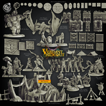 3D Printed Cast n Play Verdant Rogue Verdant Hideout 28mm 32mm D&D (Online Only)