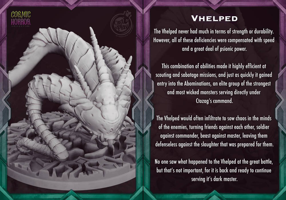 3D Printed Cast n Play Vhelped Cosmic Horrors 28mm 32mm D&D (Online Only)